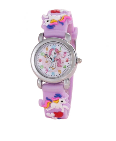 Reloj unicornio silicona morado