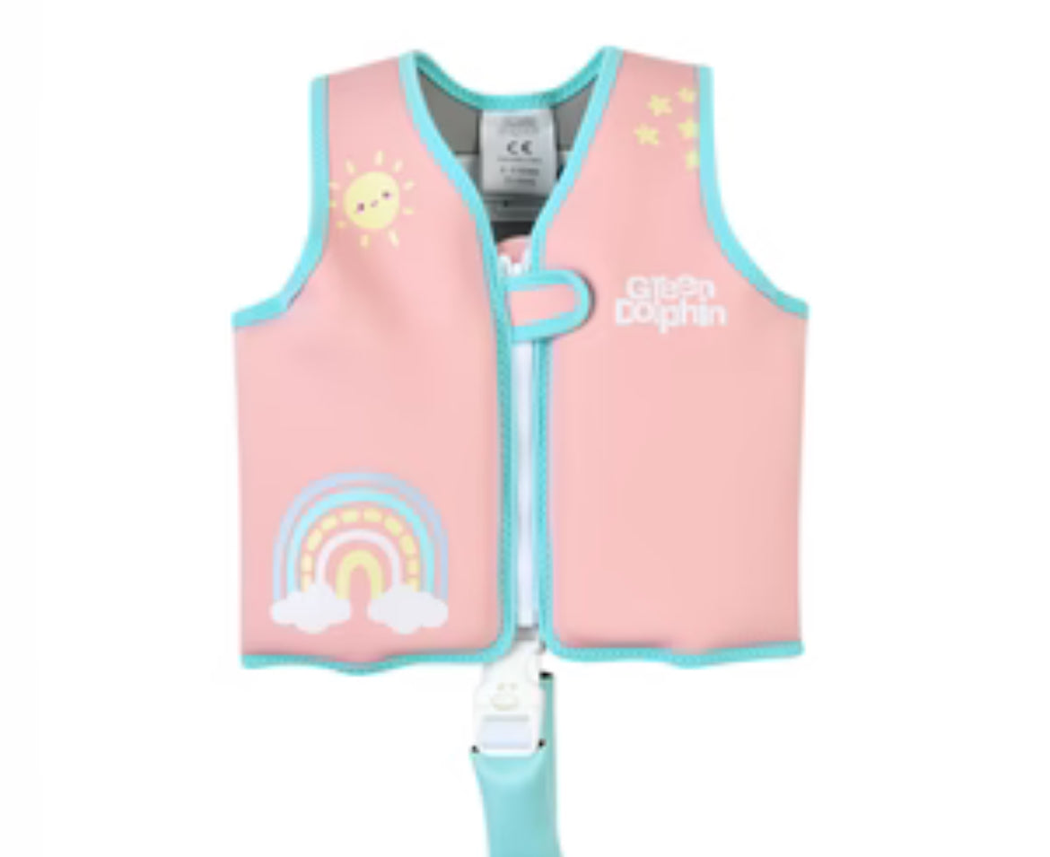 Chaleco Flotador Infantil Arcoíris Palorosa 19 a 30 kilos