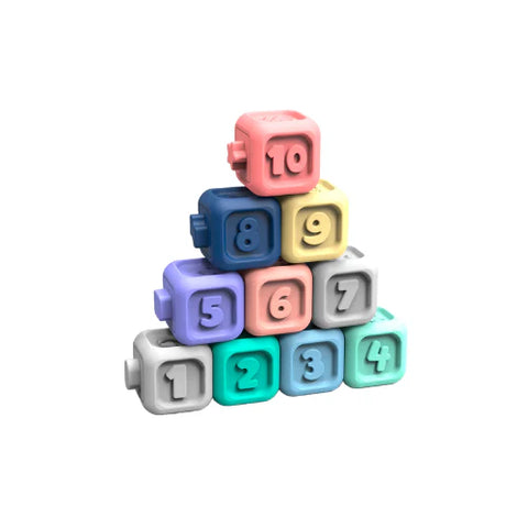 Bloques cuadrados pastel 10 pcs