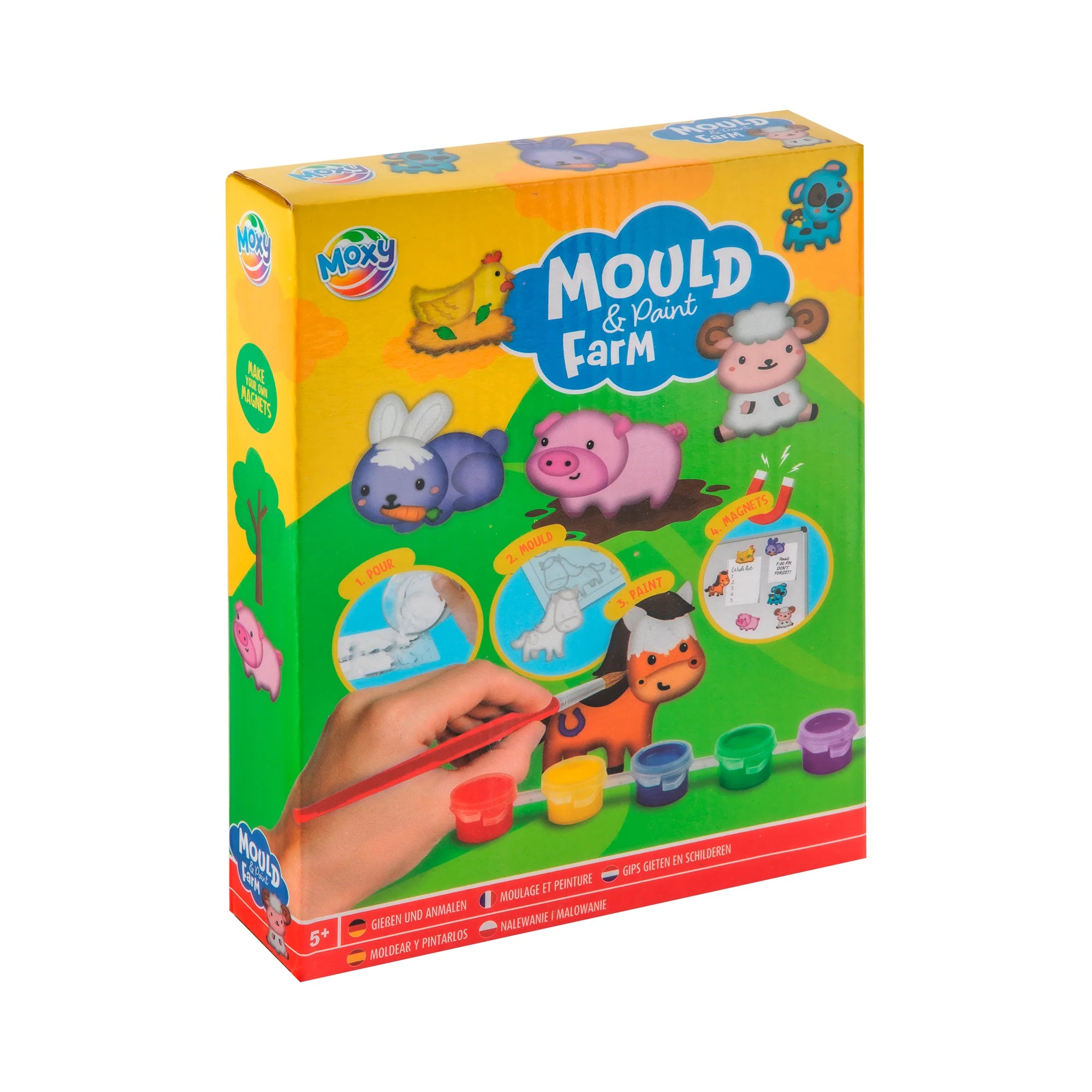 Moldea y pinta granja