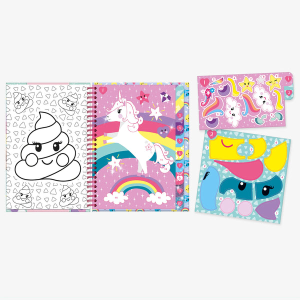Sticker por números Unicornio