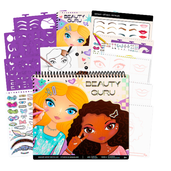 Cuaderno diseño makeup artist sketch set