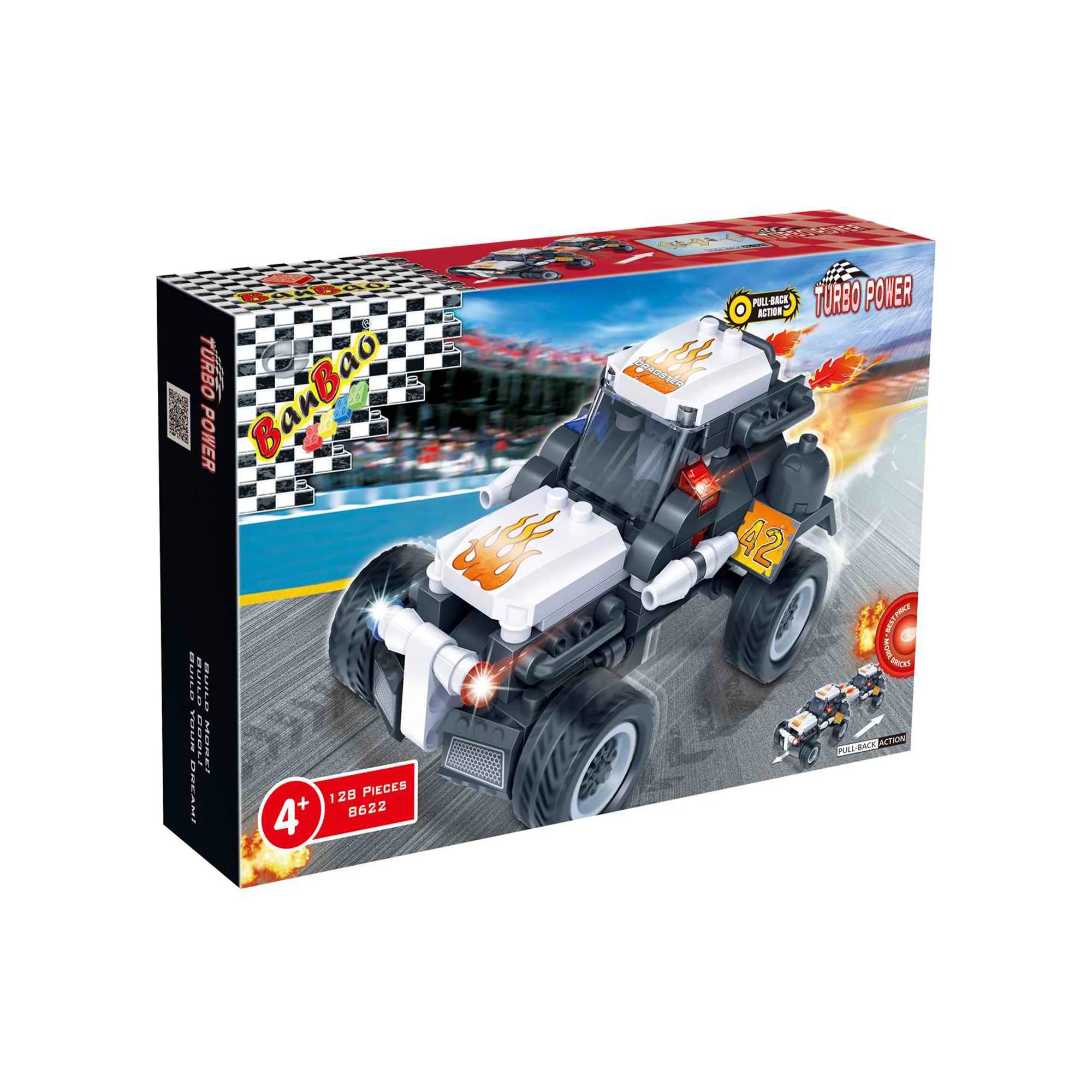 Set Bloques Construcción Auto Turbo Power Dragster