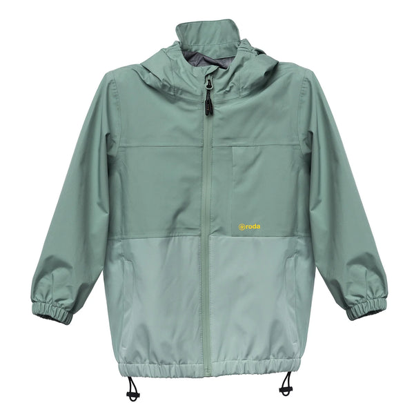 Chaqueta impermeable Roda verde agua