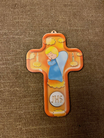 Cruz naranja ángel de la guarda