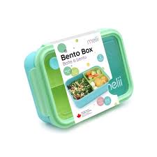 Lonchera bento con compartimientos 1250 ml - Verde/Azul