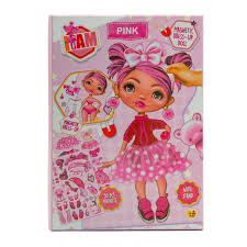 Magnetic Dress Up Doll Pink