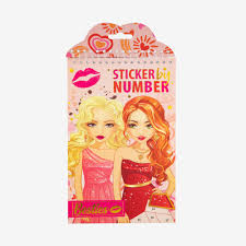 Sticker by Number rosado