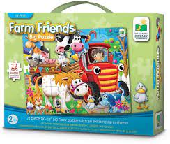 Puzzle Farm Friends 12 pcs (+2 años)