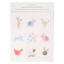 Kit para decorar huevos de pascua conejos primaverales (Meri Meri)