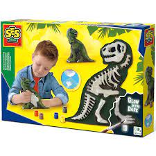 Moldea y Pinta T-Rex con esqueleto