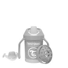Vaso Mini Cup 230 ml +4 meses gris pastel (Twistshake)