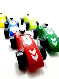 Auto de carrera fórmula 1 de madera (seleccionar color)