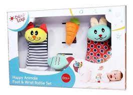 Set de juguetes para bebés (sonajeros muñecas y pies)