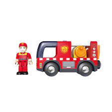 Camión de bomberos con sirena (Hape)