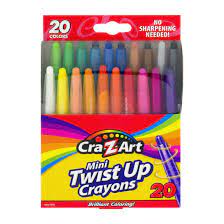 Mini crayones TWIST UP 20 Und (Cra-z-art)