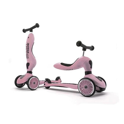 Scoot and Ride Scooter 2 en 1 Highwaykick 1 color Palo Rosa