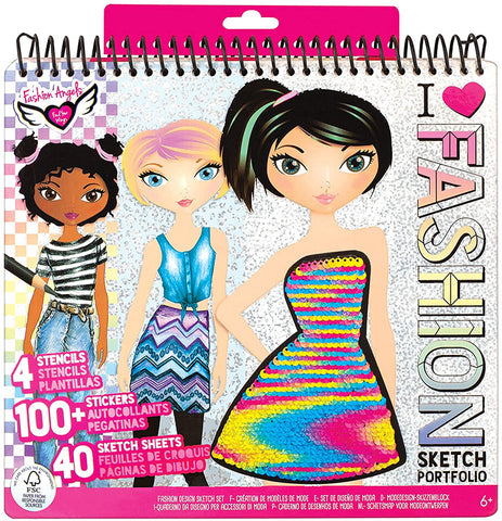 Cuaderno de Diseño Fashion Sketch Portfolio (Fashion Angels)