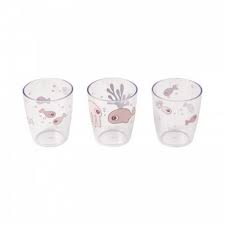 Yummy Set de 3 Mini Vasos Amigos del Mar (rosa)