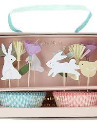 Kit de Cupcakes Conejos Florales (Meri Meri)