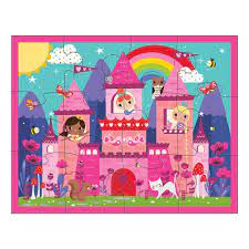 Puzzle en estuche: castillo de princesas, 12 pcs (Mudpuppy)
