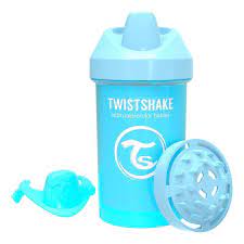 Vaso Crawler Cup 300 ml +8 meses azul pastel (Twistshake)