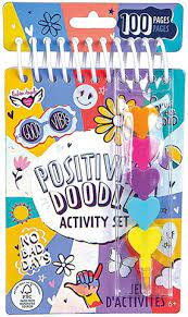 Cuaderno de Actividades Positive Doodle más lápiz corazón