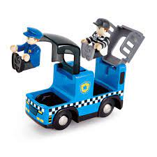 Camión de policía con sirena (Hape)