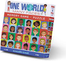 Puzzle y Memoria  One World Many Faces 48 pcs +4 años