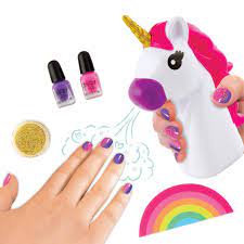 Set pinta uñas con secador de unicornio